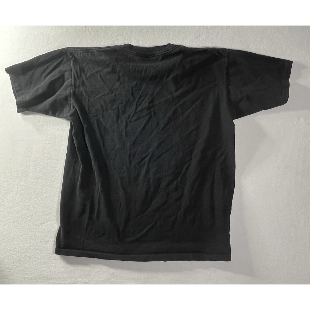 VTG Weekends Beachwear 80's 90's Retro Earth  Shirt Black Vintage Fade FLAW - Picture 9 of 9